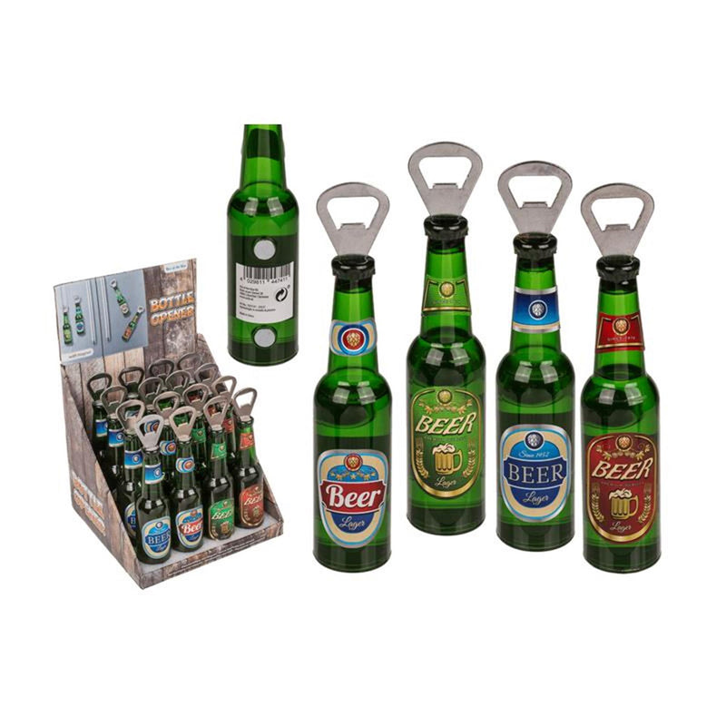 Load image into Gallery viewer, Out of the blue flesopener bierfles met magneet ca. 21cm
