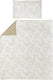 Meyco baby branches dekbedovertrek peuter - sand - 120x150cm