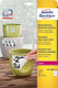 Avery afneembare weerbestendige etiketten formaat 991 x 139 mm (b x h) wit doos van 80 etiketten
