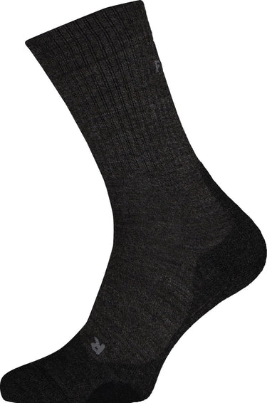 Falke tk2 wool anti-blaar dik wol functioneel materiaal wandelsokken dames grijs - maat 41-42