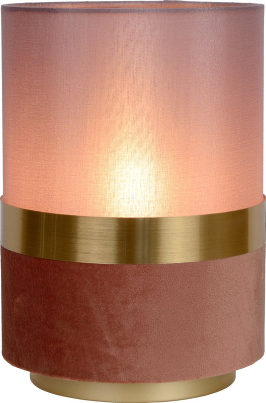 Lucide extravaganza tusse - tafellamp - ø 15 cm - 1xe14 - roze