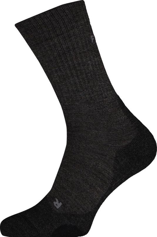 Falke tk2 wool anti-blaar dik wol functioneel materiaal wandelsokken dames grijs - maat 37-38