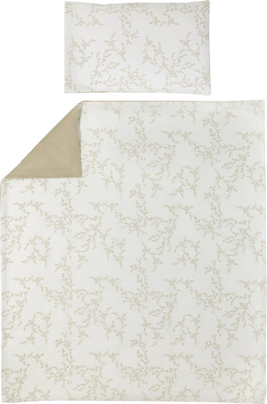 Meyco baby branches dekbedovertrek ledikant - sand - 100x135cm