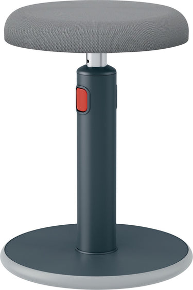 Leitz ergo cosy actieve ergonomische zit sta kruk - ideaal voor thuiskantoor - fluweel grijs