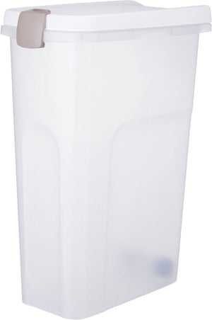Trixie - voerton - luchtdicht - afsluitbaar - kunststof - transparant - wit - 40 ltr - 26,5x44,5x61,5 cm