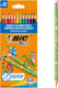 Bic kids evolution uitgumbare kleurpotloden, 12st.