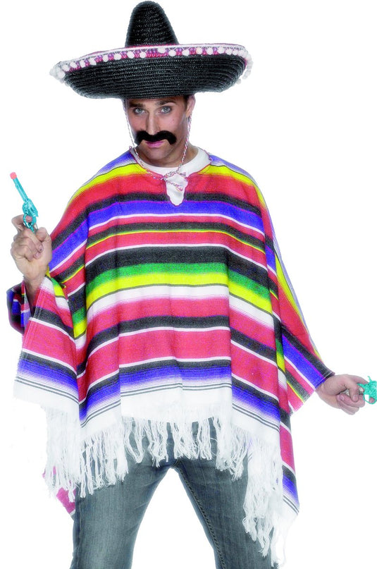 Smiffys poncho mexico , multicoloured
