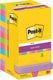 Post-it super sticky notes | 90 vel | ft 76 x 76 mm | assorti | pak van 12 blokken