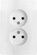 Berker s1 contactdoos - inbouw - 2-voudig - polarwit