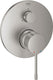 Grohe essence inbouw douchekraan - opbouwdeel - 3 uitgangen - rvs