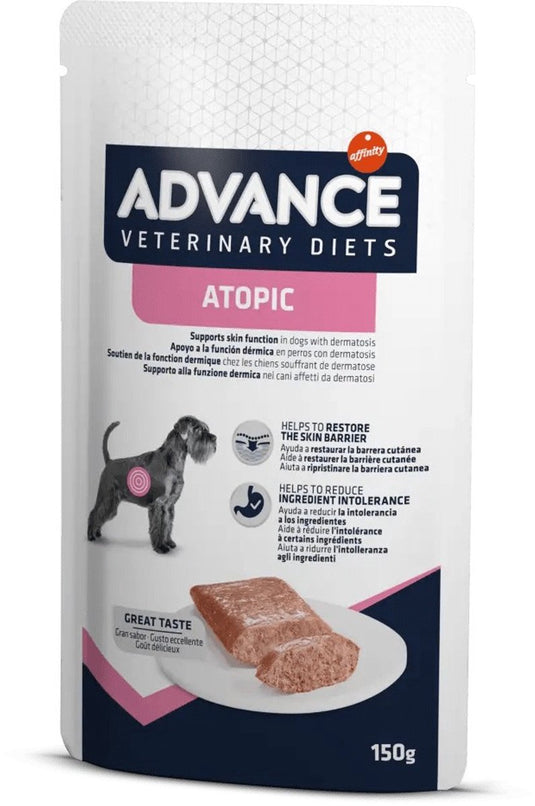 Advance veterinary diet dog atopic gevoelige huid - 8x150 gr