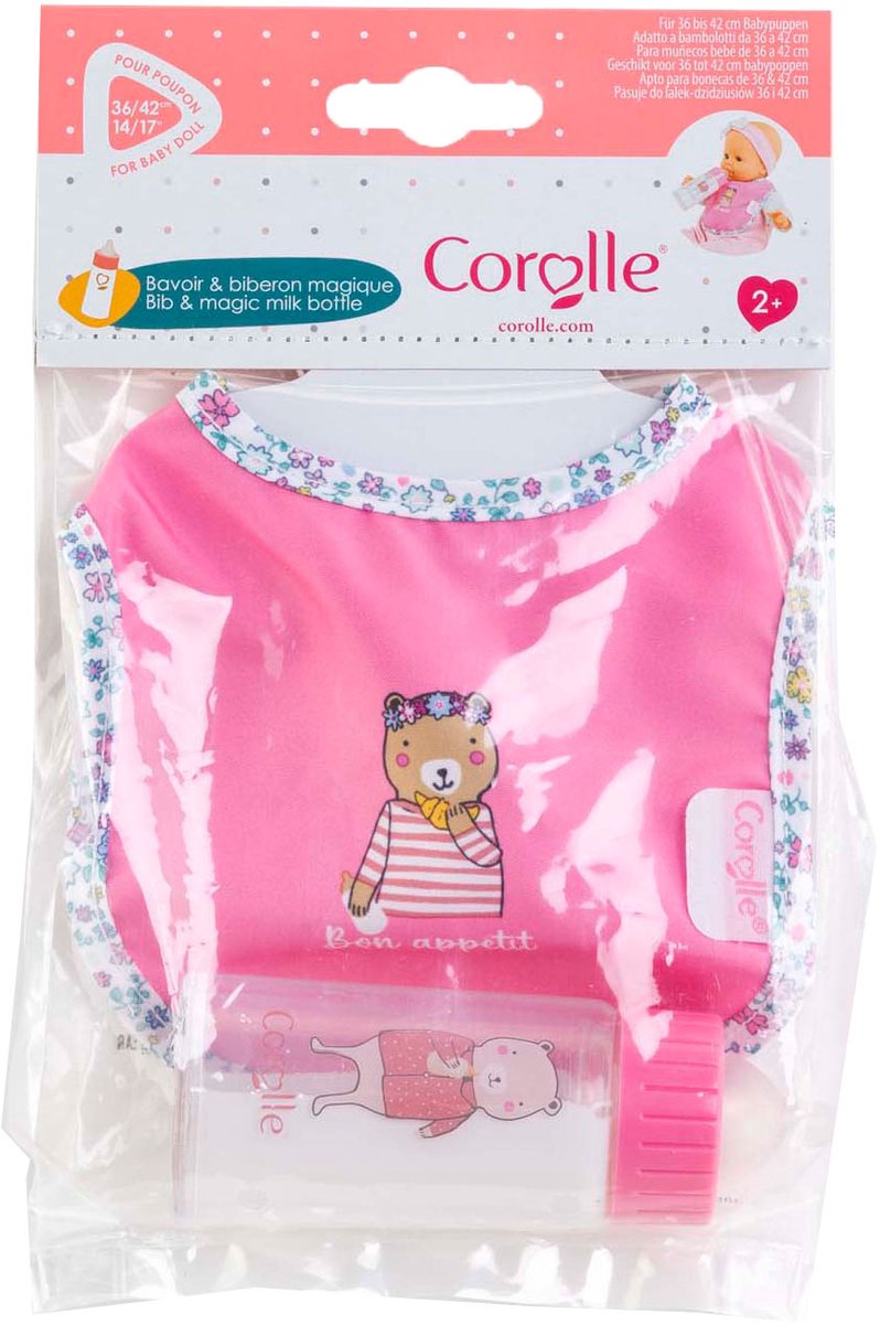 Load image into Gallery viewer, Corolle slabbetje en magische melkfles voor babypop
