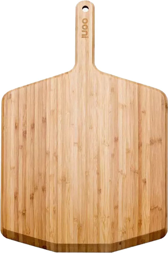 Ooni 40cm bamboe pizza pusher-serveerplank-pizza schop voor vers gebakken pizza ' s-bamboe pizza board als pizza oven accessoire-extra grote pizza oven pusher