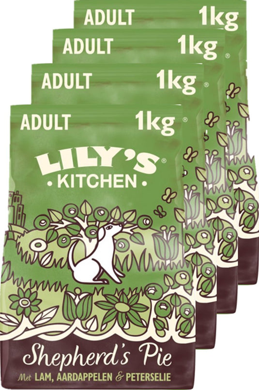 Lily's kitchen - hondenvoer - droogvoer - boerenschotel met lam - 4 x 1 kg