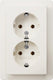 Berker q1 wandcontactdoos - inbouw - 2-voudig - randaarde - belastbaar tot 2300 watt - polarwit