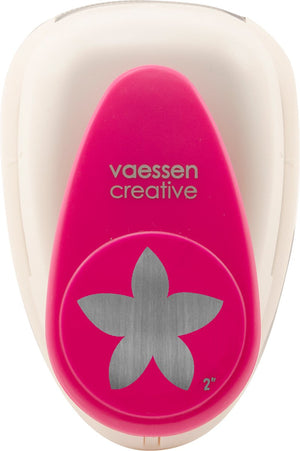 Vaessen creative pons - figuurpons - bloem - 4,6 x 4,8 cm
