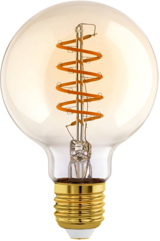 Eglo led lamp - e27 - ø 9.5 cm - amber - 806 lumen - 2700k
