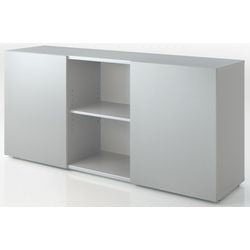 Bach kast met schuifdeuren hammerer 2fh grijs, zilver