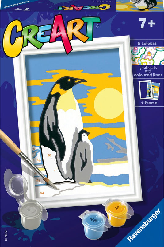 Ravensburger creart schilderen op nummer - pinguïn familie