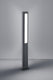 Trio rhine - paalverlichting - antraciet - incl. 2x smd 5,5w - buitenverlichting - ip54