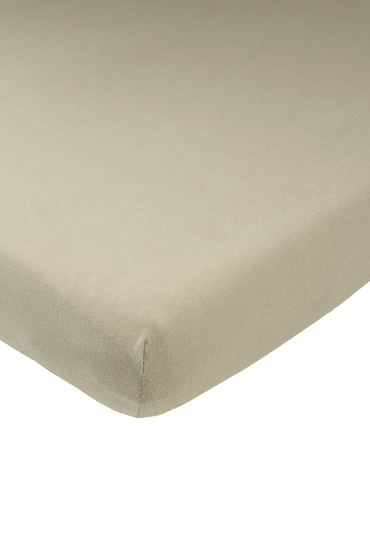 Meyco baby uni hoeslaken wieg - taupe - 40x80 90cm