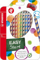 Stabilo easycolors - ergonomische kleurpotloden - rechtshandig - extra dikke 4.2 mm kern - set met 12 kleuren