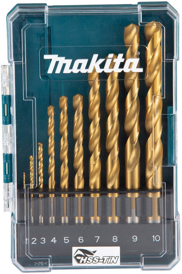 Makita boorset hss 10 stuks - d-72849