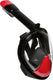 Atlantis snorkelmasker 2.0 - duikbril - snorkel - snorkelset - full face masker - volwassenen - zwart rood - l xl