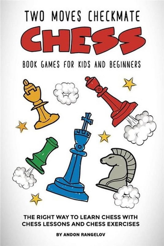 Chess puzzles for kids and teens 1 - two moves checkmate chess book games for kids and beginners