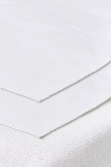 Meyco baby bedzeil ledikant - 2-pack - white - 50x90cm