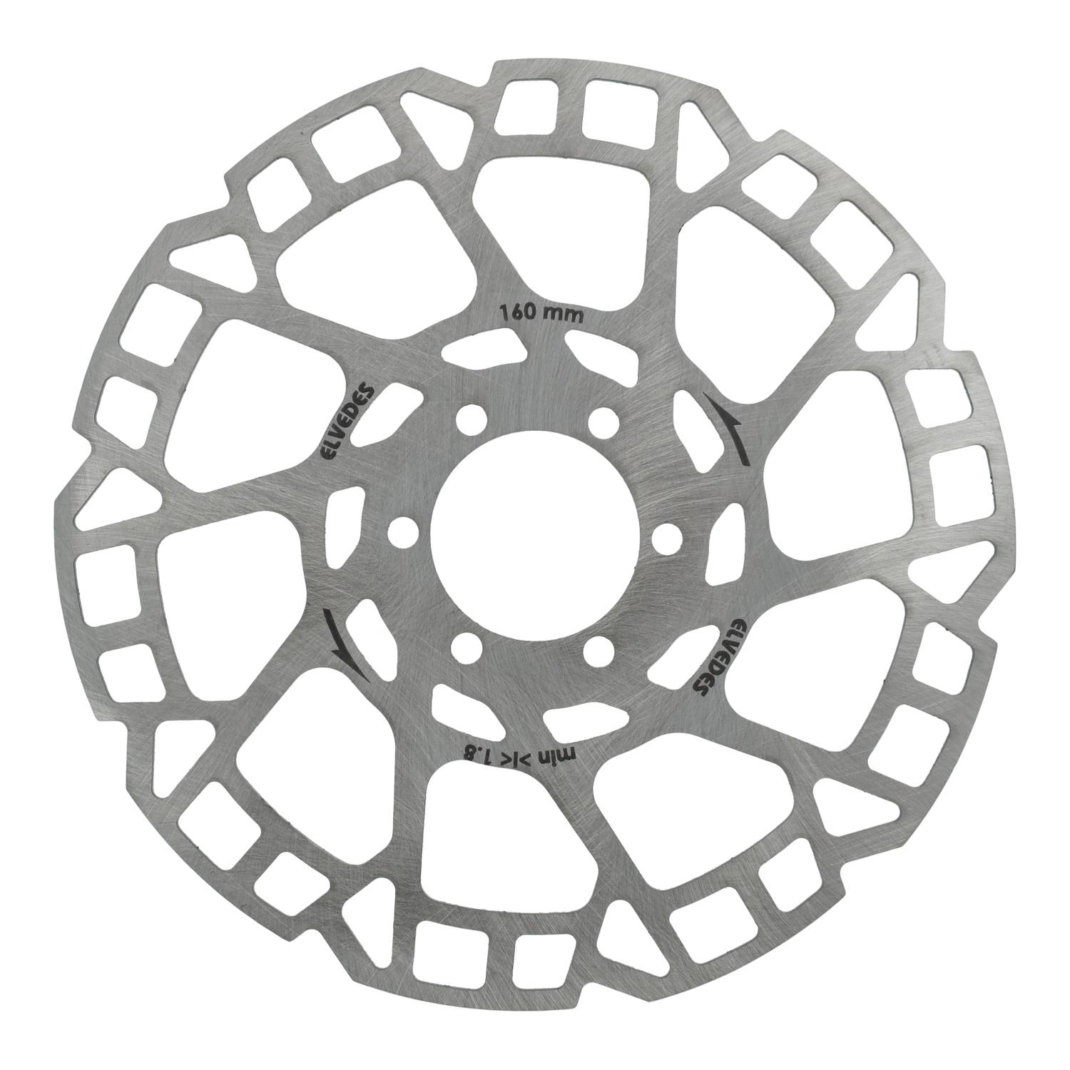 Elvedes remschijf 6-gaats ø160mm T=2,0mm