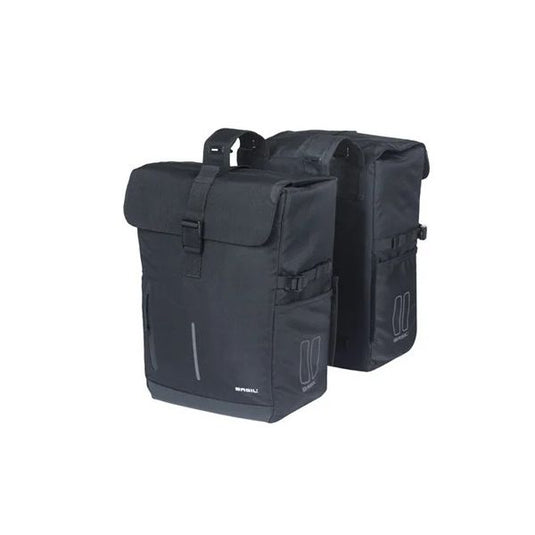 Basil b.v. dubbele fietsas basil move 30 liter 16 x 27 x 38 cm - zwart