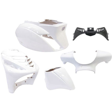 Edge plaatset 5-delig voor piaggio zip-sp vanaf bouwjaar 2000 - glanzend wit