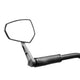 Ergotec Spiegel M-77 korte arm 120 x 80-55 mm aluminium zwart gezandstraald