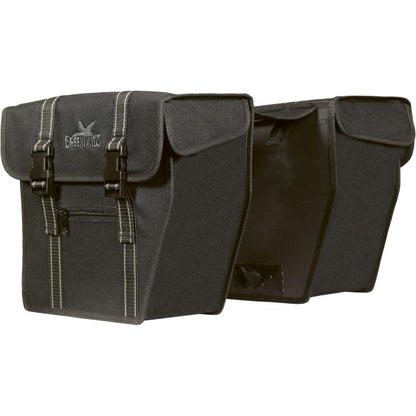 Load image into Gallery viewer, Greenlands dubbele fietstas city 25 liter zwart
