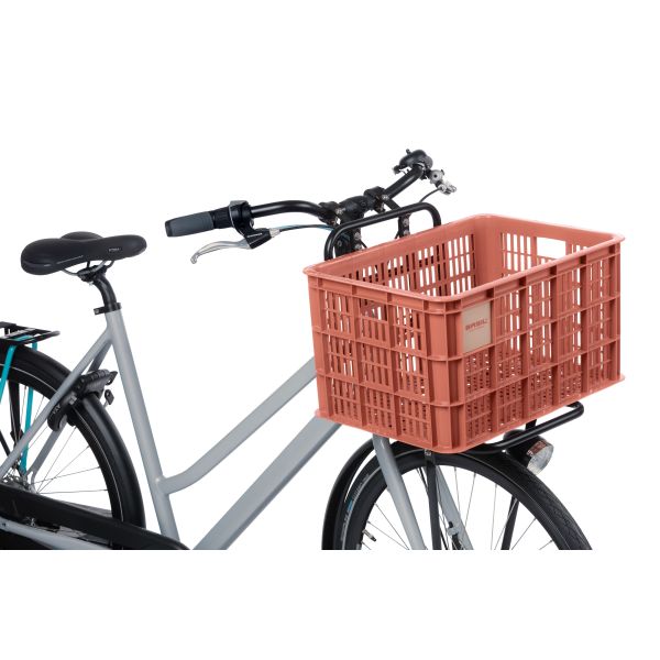 Load image into Gallery viewer, Basil fietskrat L - groot - 40 liter - rood
