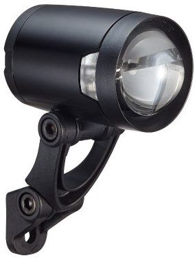 Load image into Gallery viewer, Koplamp Herrmans H-Black Pro dynamo - aan uit functie - met houder - 200 lumen
