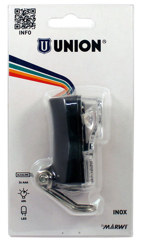 Union headlight LED black incl. battery Kroonb. UN4800