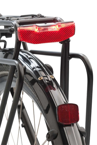 rear light Blueline 80 mm LED hub dynamo / bicycle battery red