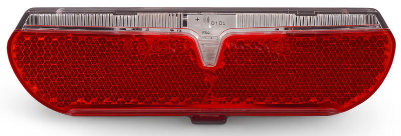 Load image into Gallery viewer, Edge dragerachterlicht city slimline - 80mm - incl. batterijen
