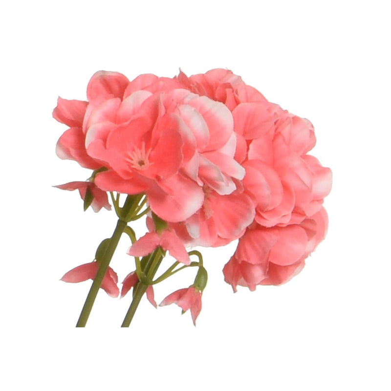 Afbeelding laden in galerijviewer, Decoris kunstplant geranium in pot polyester 25x25x35cm 4 assorti
