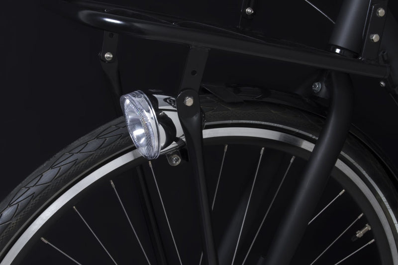 Load image into Gallery viewer, Spanninga koplamp Swingo XDOc aan uit dynamo 20 lux chroom
