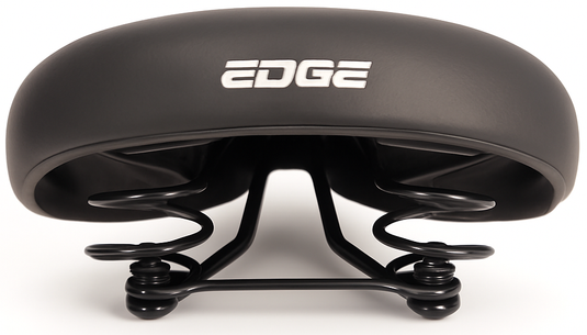 Fietszadel Edge City Retro - zwart (werkplaatsverpakking)