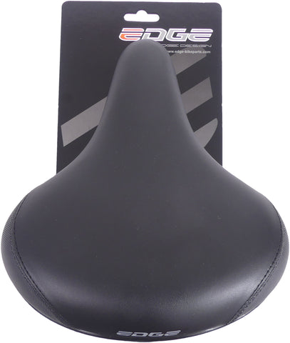 Bicycle saddle Edge City Protect - Black - with corner protection