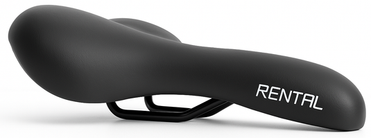 Edge fietszadel city rental - zwart (op kaart)