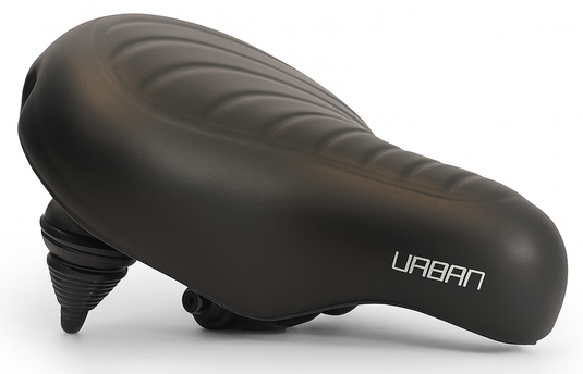 Edge fietszadel urban xl wave - zwart