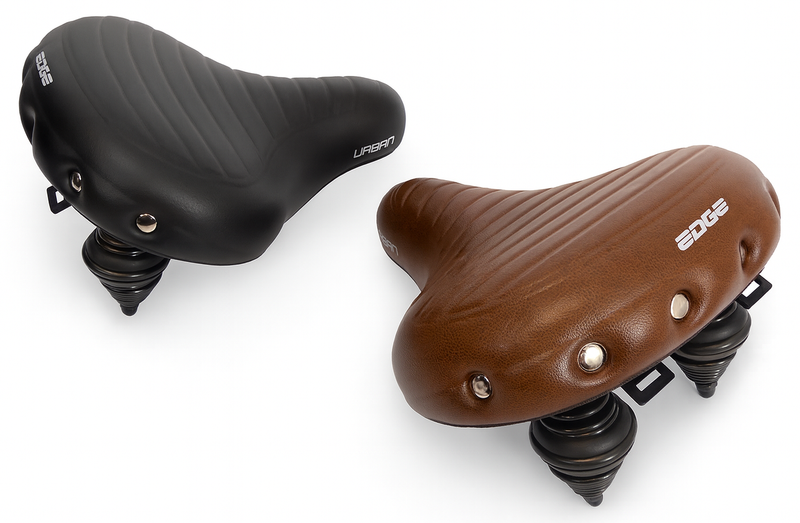 Load image into Gallery viewer, Edge fietszadel urban xl wave - bruin
