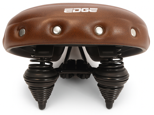 Edge fietszadel urban xl wave - bruin
