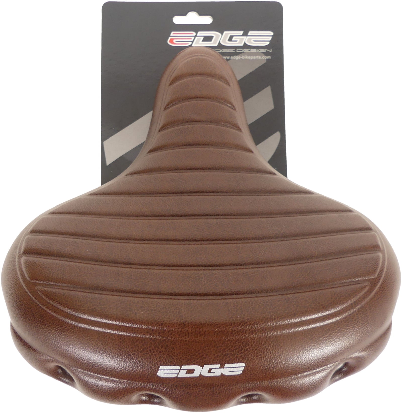 Bicycle Saddle Edge Urban XL Wave - Brown