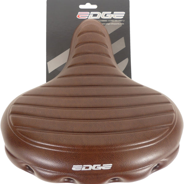 Bicycle Saddle Edge Urban XL Wave - Brown